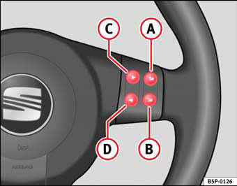 Fig. 48 Mandos en el volante