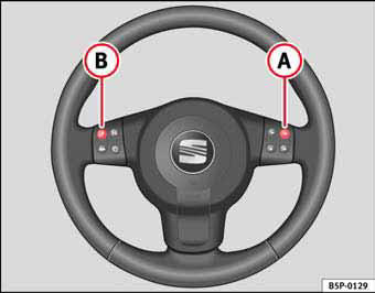 Fig. 56 Mandos en volante versión Audio + Teléfono