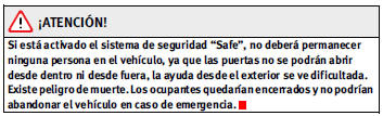Sistema de desbloqueo selectivo