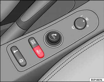 Fig. 47 Consola central: tecla del sistema de control de los neumáticos