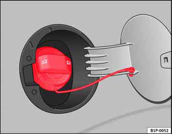 Fig. 133 Tapa del depósito abierta