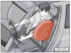 Cuando se dispara el sistema, las bolsas de aire se inflan con gas.